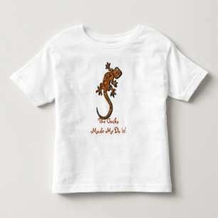 ヤモリのトカゲのおもしろいな動物愛好家の子供のワイシャツ トドラーTシャツ