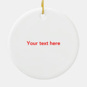 ヤモリのトカゲの熱帯クリスマス セラミックオーナメント (裏面)