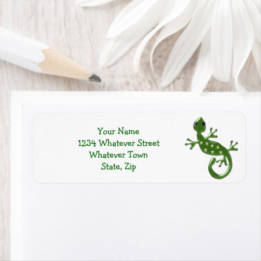 ヤモリのトカゲ ラベル (インサイチュ)