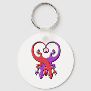 ヤモリのハートKeychain キーホルダー