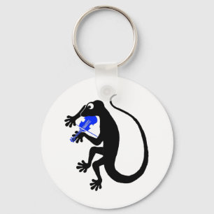 ヤモリのバイオリンKeychain キーホルダー