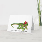 ヤモリの休日/クリスマスカード- SRF シーズンカード (裏面)