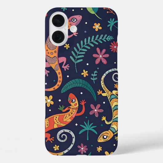 ヤモリの模様 Case-Mate iPhoneケース (裏面)