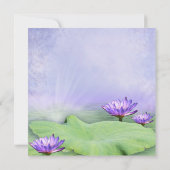 ヤモリの水蓮の葉のパーティー　新居のお披露目パーティー 招待状 (裏面)