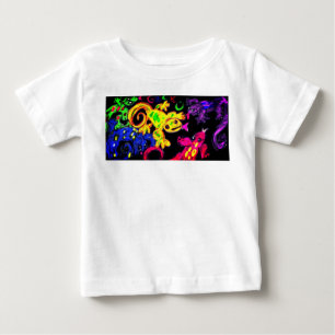 ヤモリの芸術 ベビーTシャツ