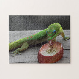 ヤモリの食べ物のブドウ ジグソーパズル