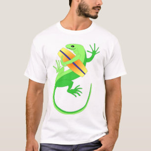 ヤモリのWakeboardの波 Tシャツ