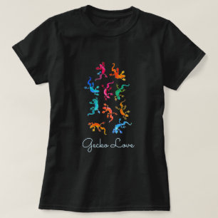 ヤモリ愛かわいいトカゲのハ虫類の動物愛好家 Tシャツ