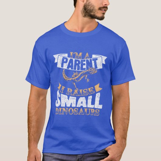 ヤモリ 動物 トロピカル レトロ Tシャツ (正面)