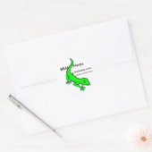 ヤモリ、B&M Herps、bmherps.comのtのハ虫類… ラウンドシール (封筒)