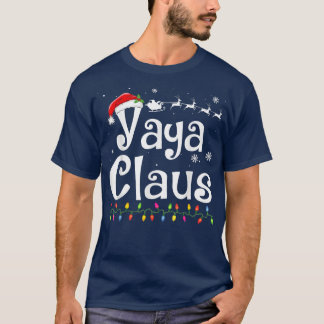 ヤヤクロースおもしろいおばあちゃんサンタパジャマスクリスマスI Tシャツ