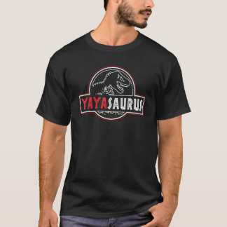 ヤヤヤサウルスレックス恐竜ヤヤヤサウルスファミリーマッチン Tシャツ