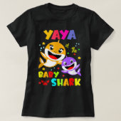 ヤヤヤシャーク屋屋シャーク一家の母の日 Tシャツ (デザイン正面)