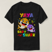 ヤヤヤシャーク屋屋シャーク一家の母の日 Tシャツ (デザイン正面)