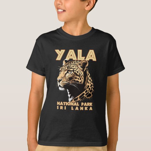 ヤラナショナルパーク – スリランカヒョウ Tシャツ (正面)
