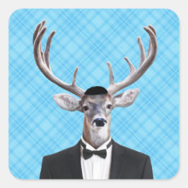 ヤルおもしろいムルクハッピーハヌッカディアブループレイド スクエアシール