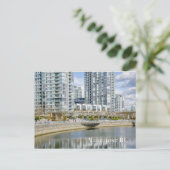 ヤレタウンシティー近くのビーチバンクーバーBC ポストカード (スタンド正面)