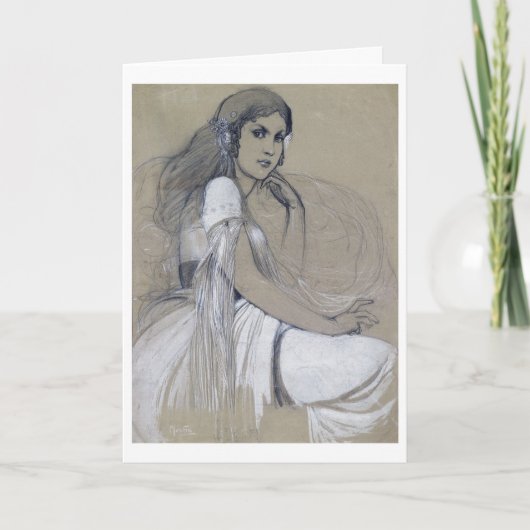 ヤロスラバムショバアルフォンスミュシャ カード (正面)