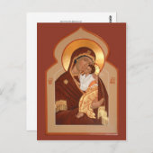 ヤロスラヴル神母祈りの言葉カード ポストカード (正面/裏面)