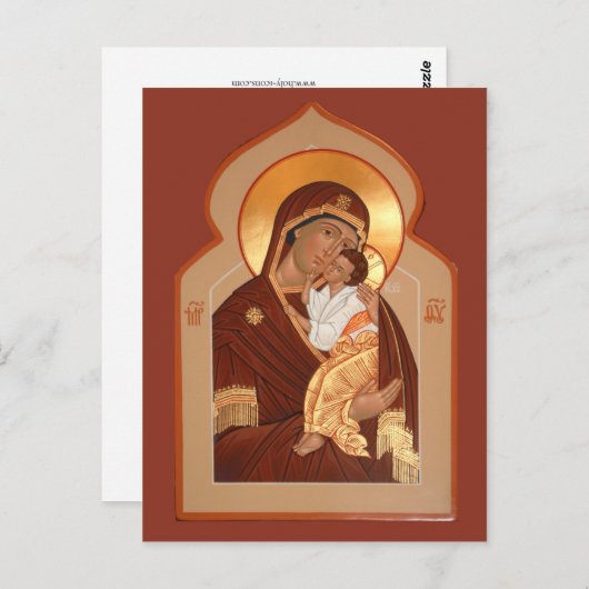 ヤロスラヴル神母祈りの言葉カード ポストカード (正面/裏面)