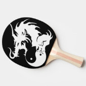 ヤンの種族の入れ墨をyingのドラゴン 卓球ラケット (横)