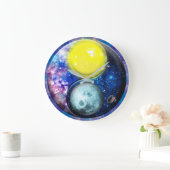 ヤンイン ラージ壁時計 (ホーム)