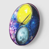 ヤンイン/太陽月 ラージ壁時計 (傾斜)