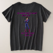 ヤンキーシグマ君 プラスサイズTシャツ (デザイン裏面)