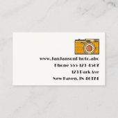 ヤンクラシックヤンソン写真(または詳細) 名刺 (裏面)