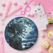 ヤングかわいらしメドゥーザムーン&海 ペーパープレート (パーティー)