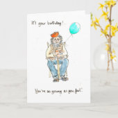 「ヤングアットハート」誕生日カード カード (黄色い花)