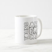 ヤングアメリカン コーヒーマグカップ (正面右)