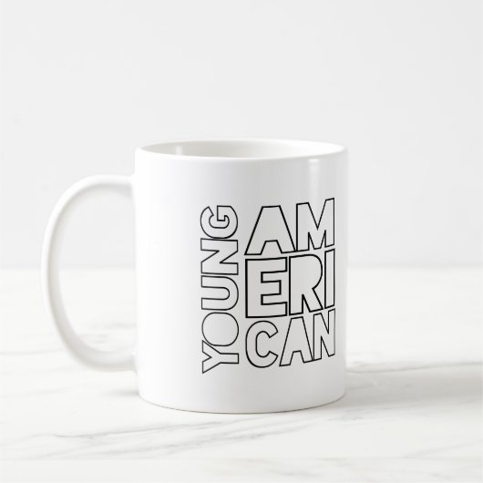 ヤングアメリカン コーヒーマグカップ (左)