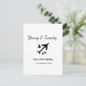 ヤングアンドトゥエンティーアドベンチャー ハッピーバースデー  名前 ポストカード (スタンド正面)