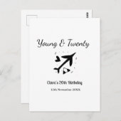 ヤングアンドトゥエンティーアドベンチャー ハッピーバースデー  名前 ポストカード (正面/裏面)