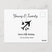 ヤングアンドトゥエンティーアドベンチャー ハッピーバースデー  名前 ポストカード (裏面)