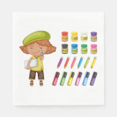 ヤングアーティスト紙ナプキンス スタンダードランチョンナプキン (正面)