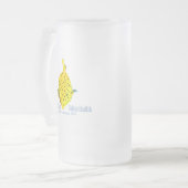 ヤングイエローボックスフィア フロストグラスビールジョッキ (正面左)