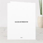 ヤングウィリアムシェイクスペレ誕生日カード サンキューカード (裏面)