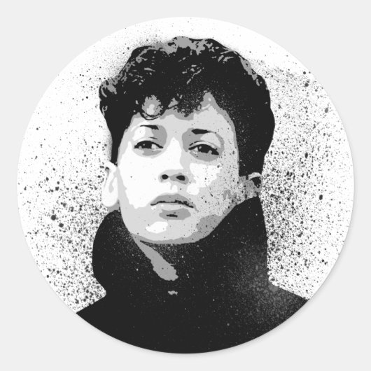 ヤングカマラハリスグラフィティアート ラウンドシール (正面)