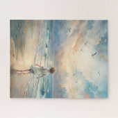 ヤングガールオンビーチ ジグソーパズル (横)