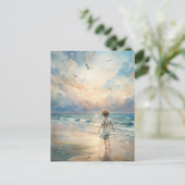 ヤングガールオンビーチ ポストカード (スタンド正面)