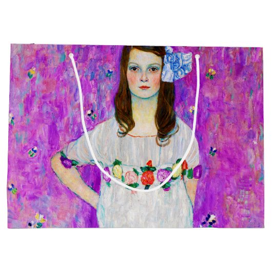 ヤングガールグスタフクリムトラージ抱き枕 ラージペーパーバッグ (裏面)