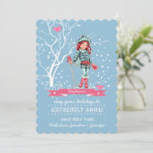 ヤングガールスキーヤー |名前をカスタムするカード シーズンカード (スタンド正面)