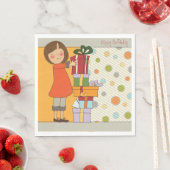 ヤングガールハッピーバースデー スタンダードランチョンナプキン (インサイチュ)