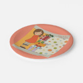 ヤングガールハッピーバースデー ペーパープレート (アングル)