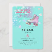 ヤングガールレッズ転がターコイズ誕生会 招待状 (正面)