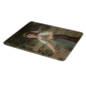 ヤングガール食べ物を与えズ・ザ・ドーヴ（Emile Munier著） カッティングボード (角)