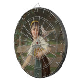 ヤングガール食べ物を与えズ・ザ・ドーヴ（Emile Munier著） ダーツボード (正面右)