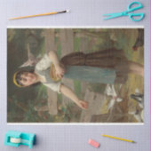 ヤングガール食べ物を与えズ・ザ・ドーヴ（Emile Munier著） 薄葉紙 (クラフト)